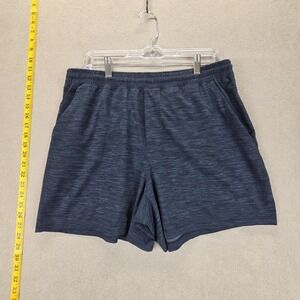 Lululemon Shorts Mens XL Blue Pace Breaker Linerless Athletic Drawstring Pockets